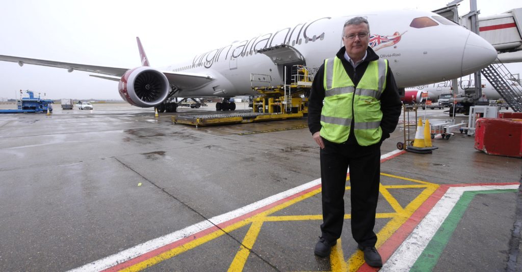 Martin Gale from our Cargo Team on the ramp at Heathrow